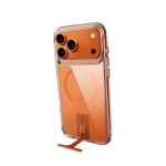 כיסוי ל-iPhone 17 Pro Max בצבע שקוף-כתום דגם MIRAKick מבית Miracase