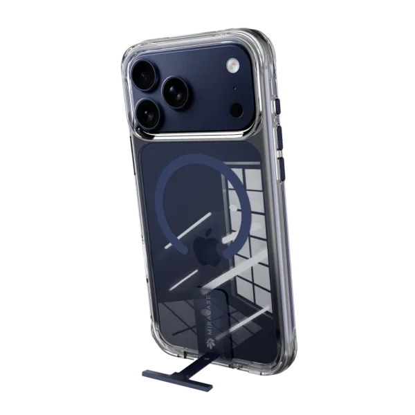 כיסוי ל-iPhone 17 Pro Max בצבע שקוף-כחול דגם MIRAKick מבית Miracase