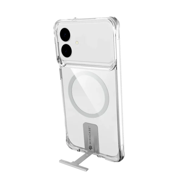כיסוי ל-Samsung S26 Plus בצבע שקוף-כסף דגם MIRAKick מבית Miracase