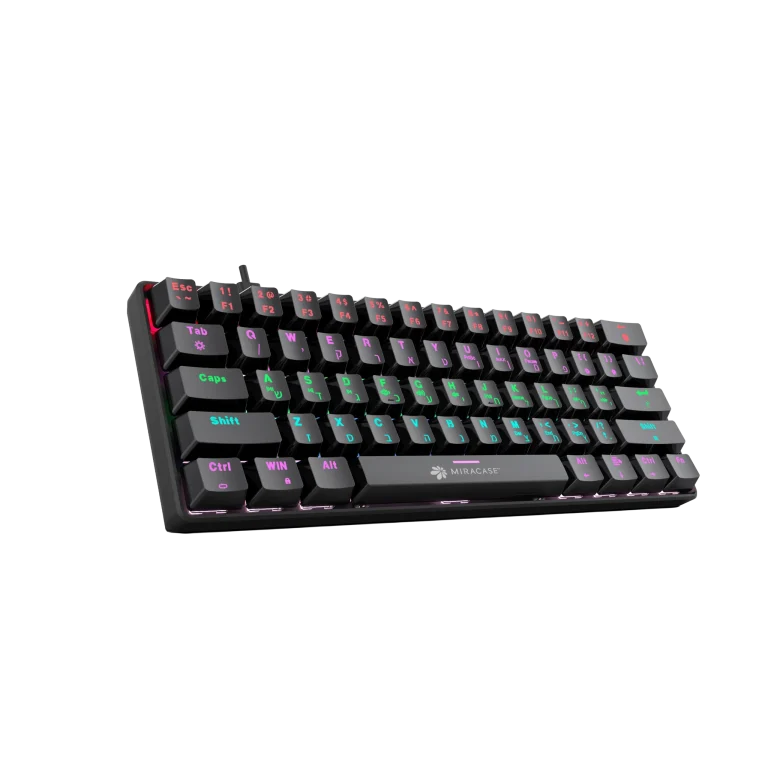 מקלדת מכנית חוטית MMCK100 עם תאורת RGB מבית Miracase