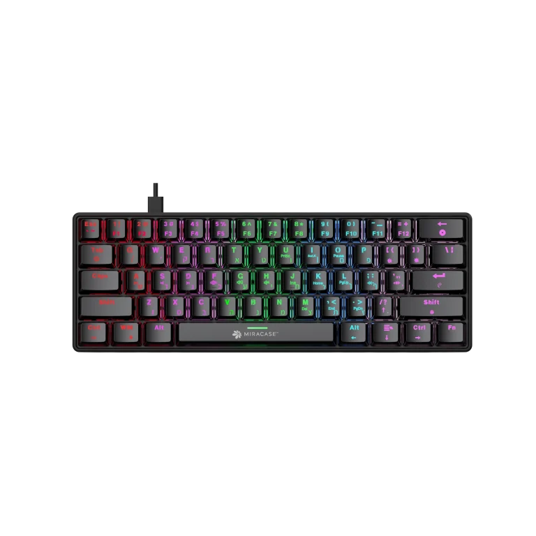 מקלדת מכנית חוטית MMCK100 עם תאורת RGB מבית Miracase