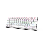 מקלדת מכנית חוטית לבנה MMCK100 עם תאורת RGB מבית Miracase