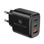 מטען קיר שחור דגם MWCM65PD הכולל כבל מבית MIRACASE