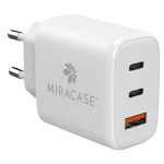 מטען קיר לבן דגם MWCM65PD הכולל כבל מבית MIRACASE