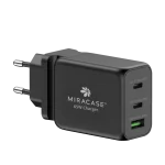 מטען קיר אוניברסלי מהיר דגם MWC65U בצבע שחור מבית MIRACASE