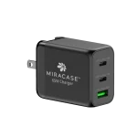 מטען קיר אוניברסלי מהיר דגם MWC65U בצבע שחור מבית MIRACASE