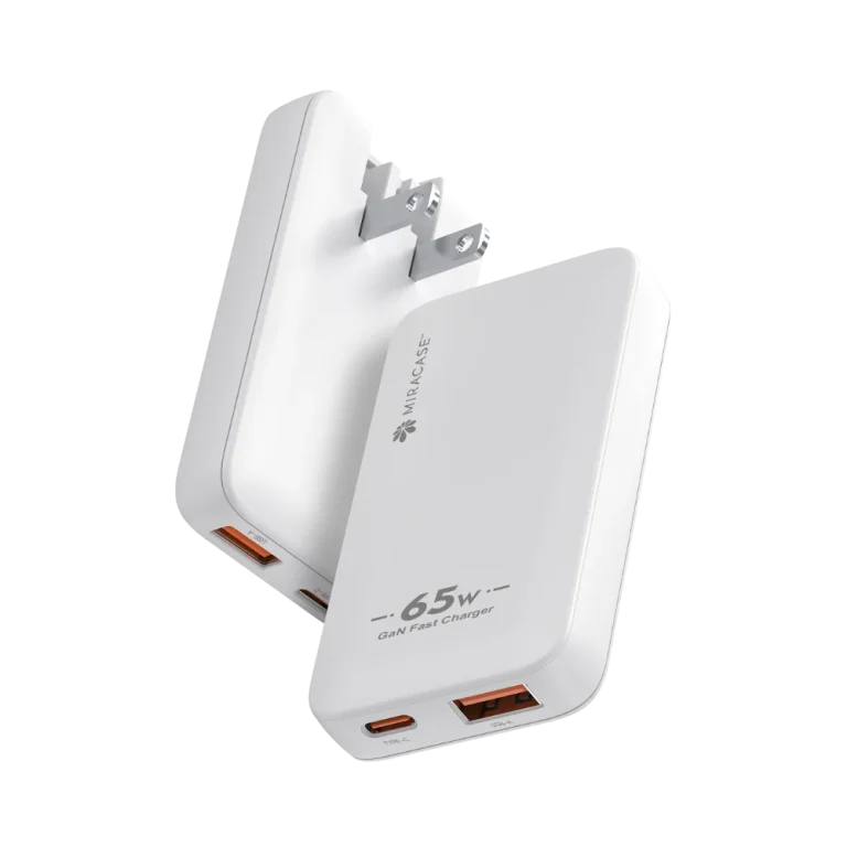 מטען קיר מהיר 65W בצבע לבן דגם MWC65W מבית MIRACASE