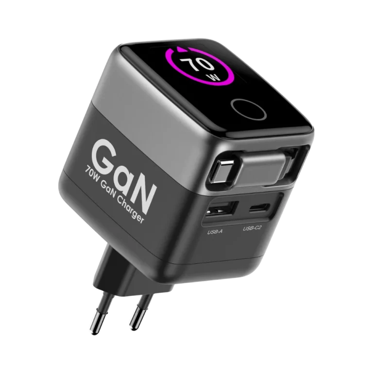 מטען קיר 70W + כבל USB-C דגם MWC70RC מבית Miracase
