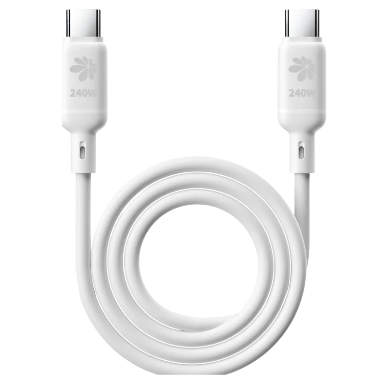 כבל טעינה מהירה Miracase MTCS240W 1.2M לבן