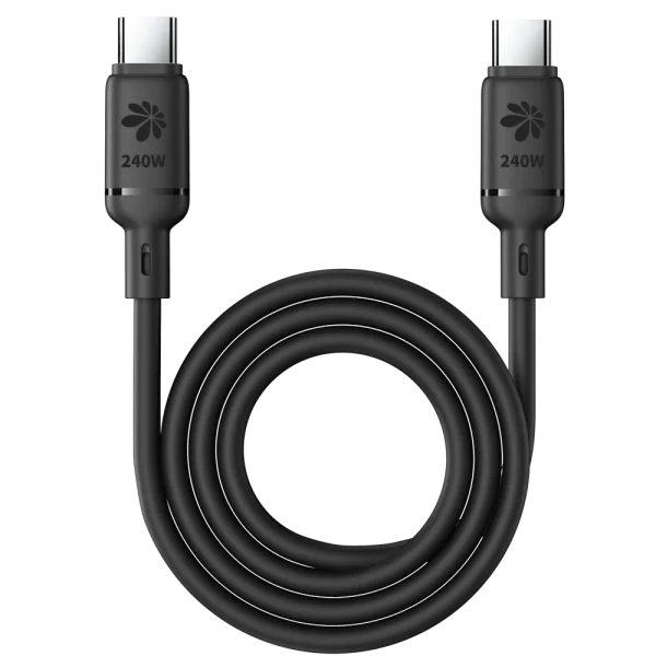 כבל טעינה מהירה Miracase MTCS240W 1.2M שחור