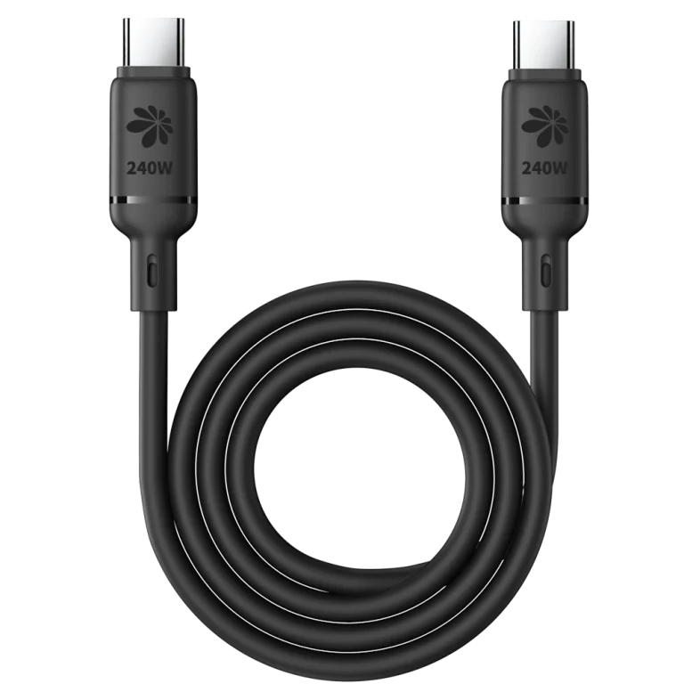 כבל טעינה מהירה Miracase MTCS240W 1.2M שחור