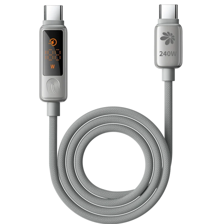 כבל טעינה Miracase MTCD240W עם מסך מגע – טעינה חכמה עם תצוגה בזמן אמת