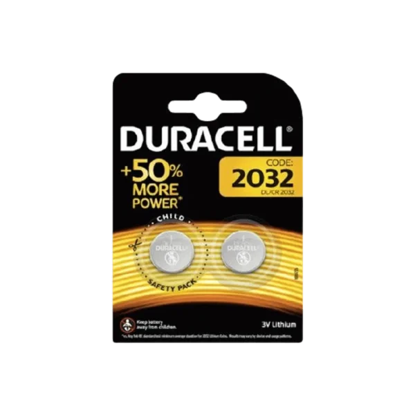 סט 2 סוללות ליתיום 2032 Duracell