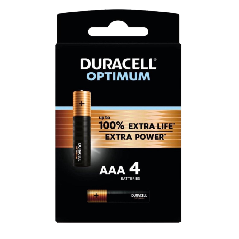 סט 4 סוללות AAA Duracell Optimum