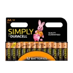 סט 12 סוללות Duracell Simply AA