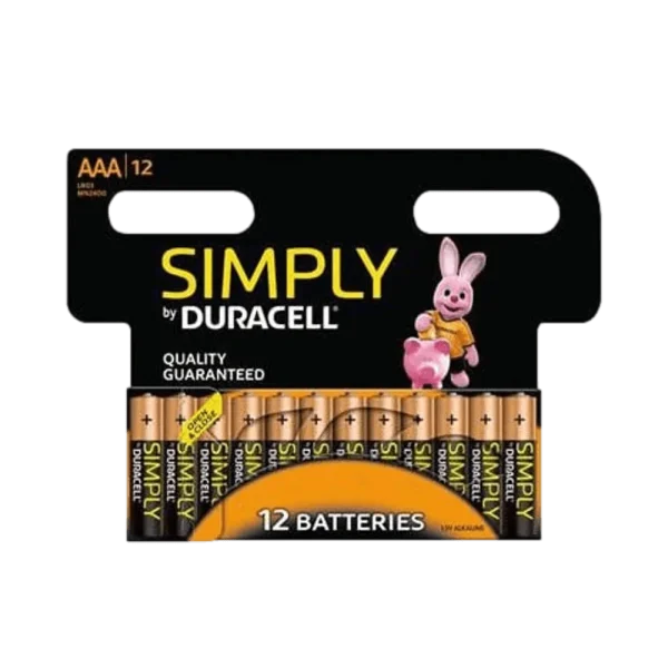 סט 12 סוללות AAA סימפלי Duracell