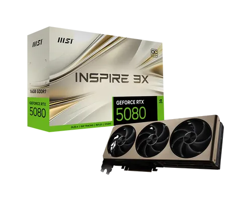 כרטיס מסך RTX 5080 16G INSPIRE 3X OC MSI