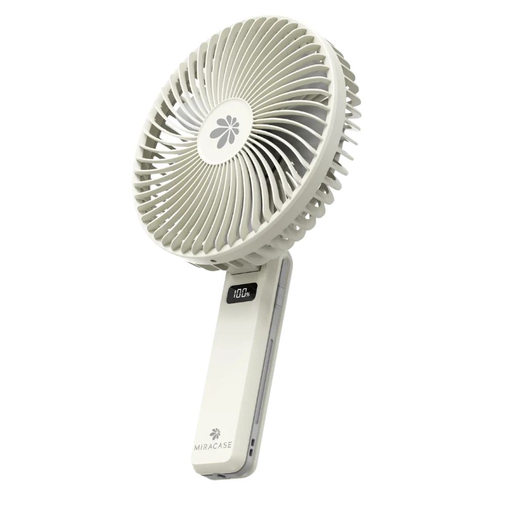 מאוורר יד מתקפל דגם MFHF150 בצבע לבן מבית Miracase מאוורר יד מתקפל דגם MFHF150 בצבע לבן מבית Miracase