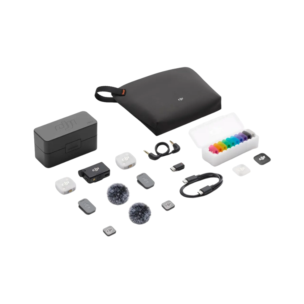 מיקרופון אלחוטי (Mic Mini 2 (2 TX + 1 RX + Charging Case - תמונה נוספת