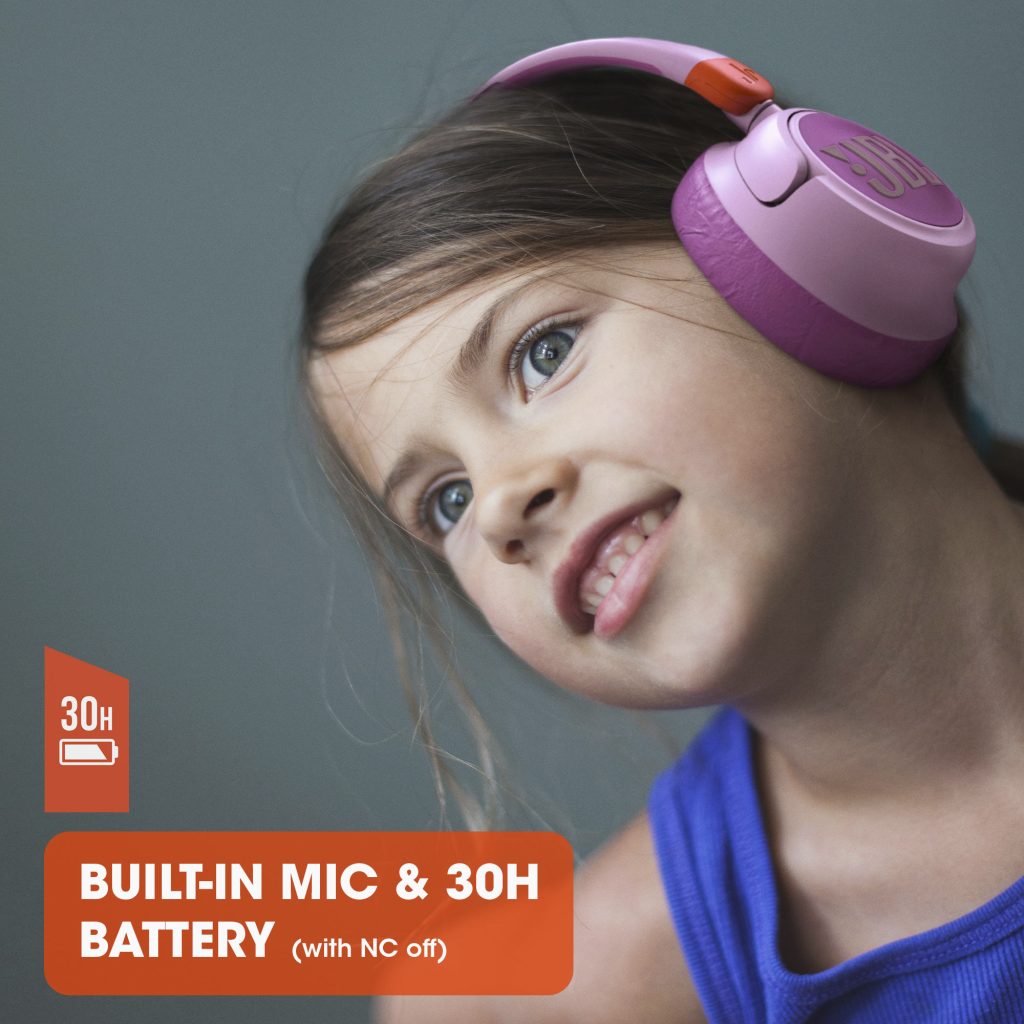 אוזניות קשת אלחוטיות לילדים + סינון רעשים JR 460NC