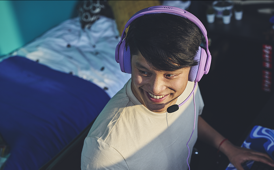 אוזניות GAMING חוטיות עם מיקרופון QUANTUM 100M2