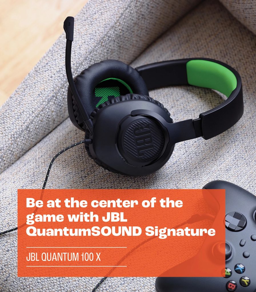 אוזניות GAMING חוטיות עם מיקרופון QUANTUM 100X