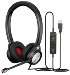 אוזנייה 2 אוזניים בחיבור למחשב כניסת USB