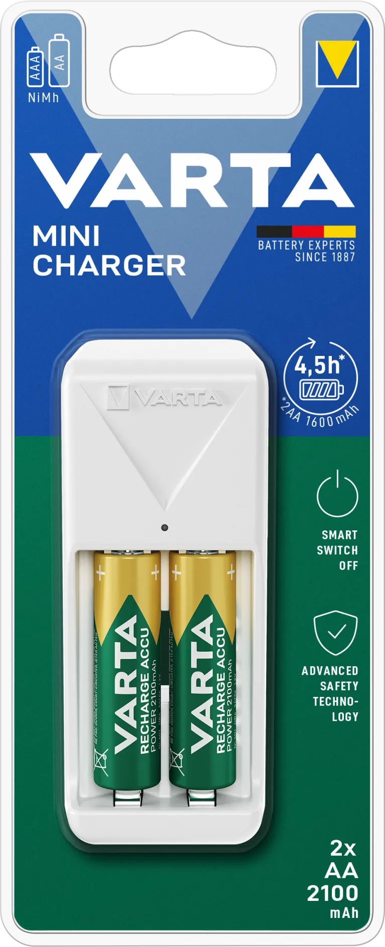 MINICHARGER 2XAA 2100MAH