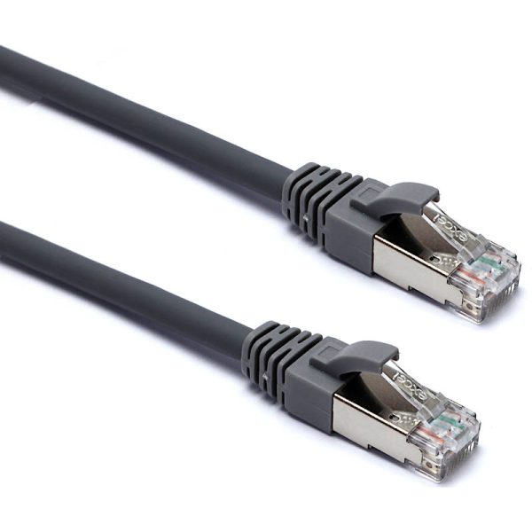 מגשר מסוכך EXCEL CAT6A צבע אפור באורך 10