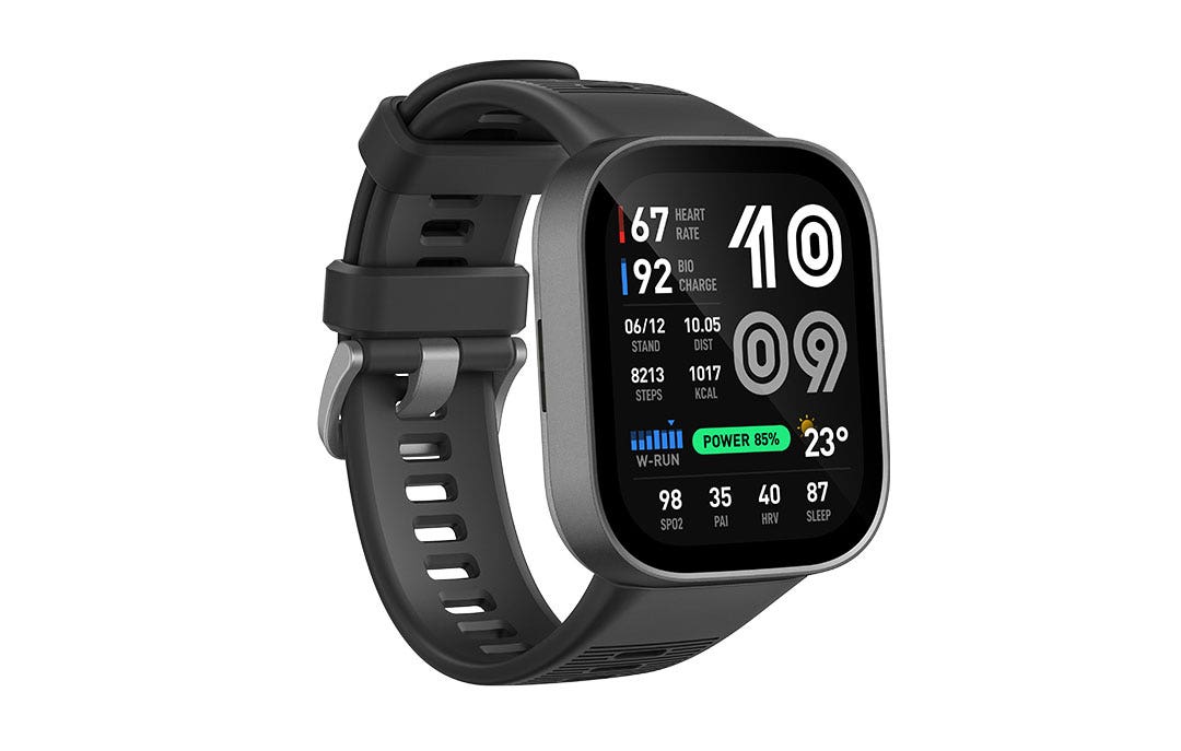 שעון חכם אלגנטי דגם Amazfit BIP MAX בצבע Carbon Gray - תמונה נוספת