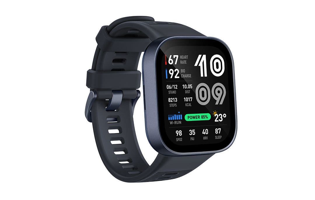 שעון חכם אלגנטי דגם Amazfit BIP MAX בצבע Dark Blue