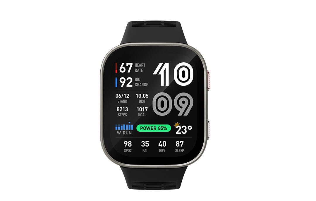 שעון חכם אלגנטי דגם Amazfit BIP MAX בצבע Silver