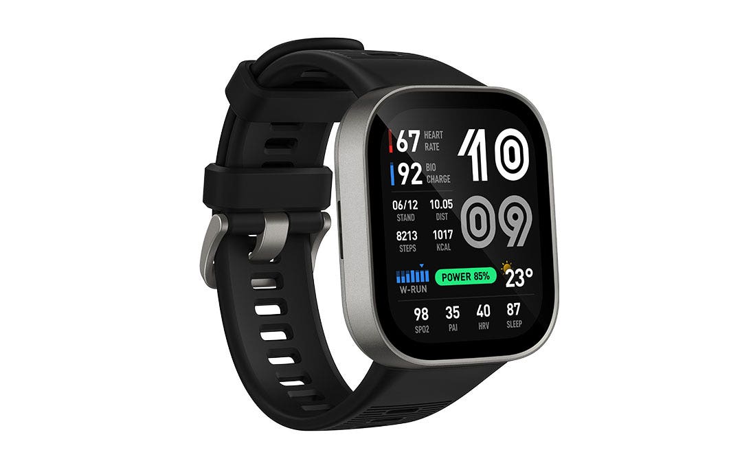 שעון חכם אלגנטי דגם Amazfit BIP MAX בצבע Silver - תמונה נוספת