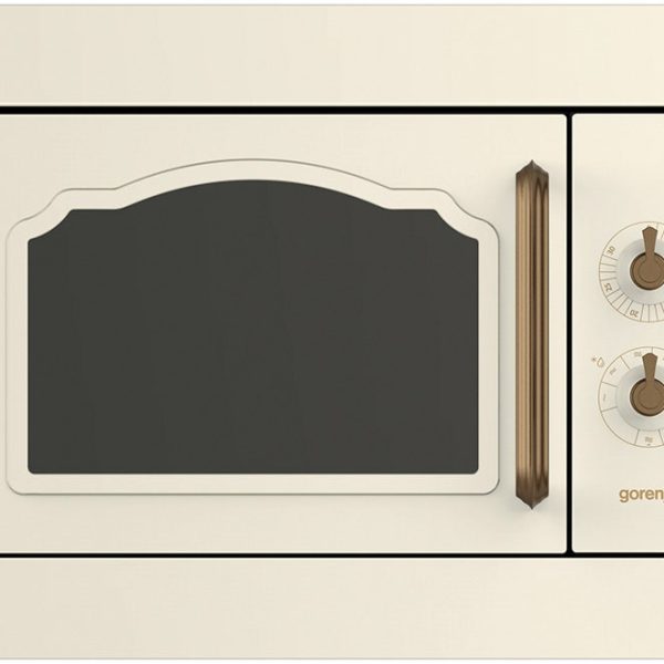 מיקרוגל gorenje אינטגרלי משולב גריל 23 ליטר בצבע שנהב דגם BM235CLI