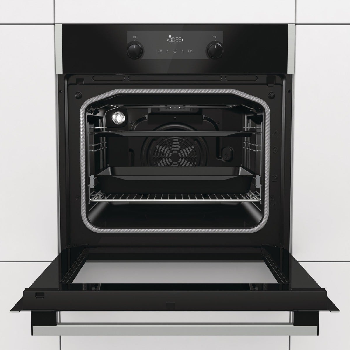 תנור בנוי gorenje בגימור שחור דגם BO737E14B - תמונה נוספת
