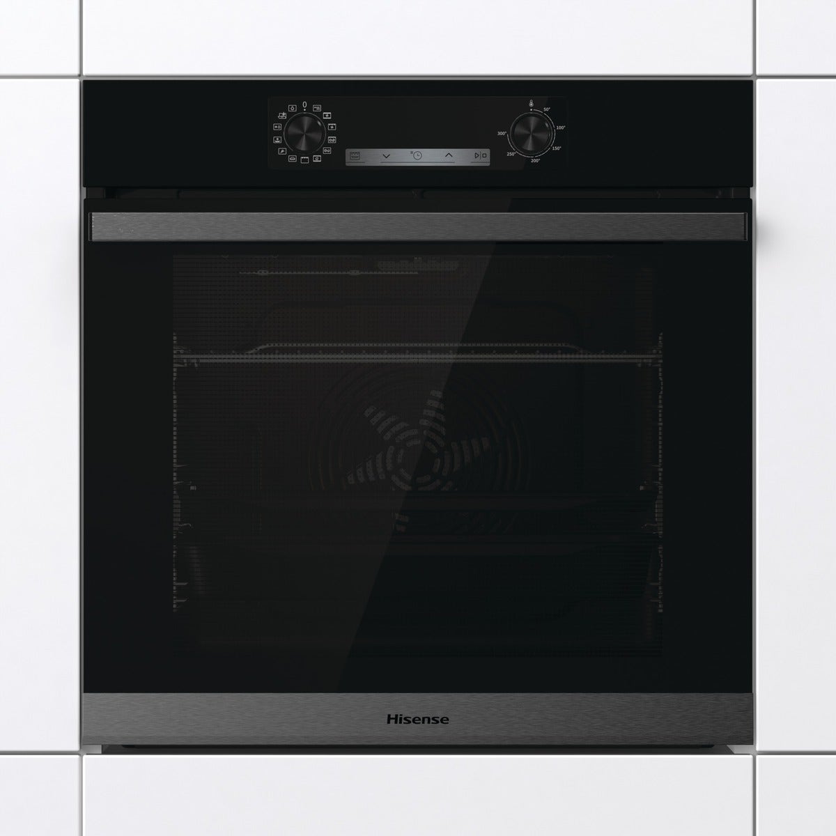 תנור בנוי Hisense בגימור זכוכית שחורה דגם BSA65226AB - תמונה נוספת