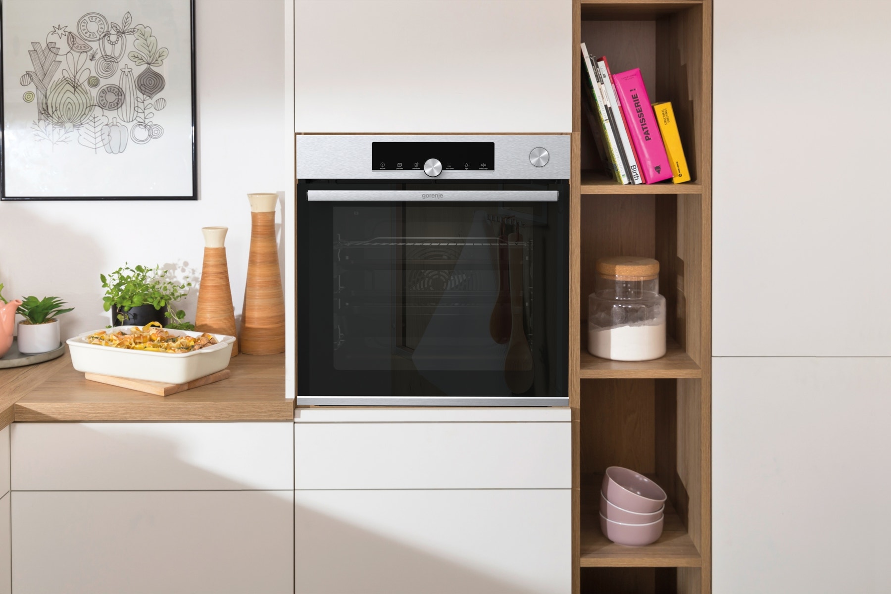 תנור בנוי gorenje בגימור נירוסטה דגם BSA6747A04X - תמונה נוספת