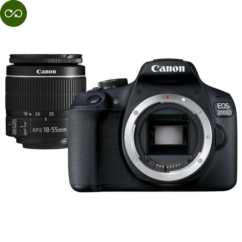 מצלמת DSLR Canon 2000D + EF 18-55 IS