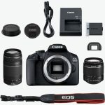 מצלמת DSLR Canon 2000D BK + EF18-55 DC