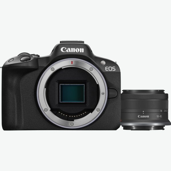 מצלמת מירורלס Canon R50 BK + RF-S 18-45 S