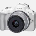 מצלמת מירורלס Canon R50 WH + RF-S 18-45 S