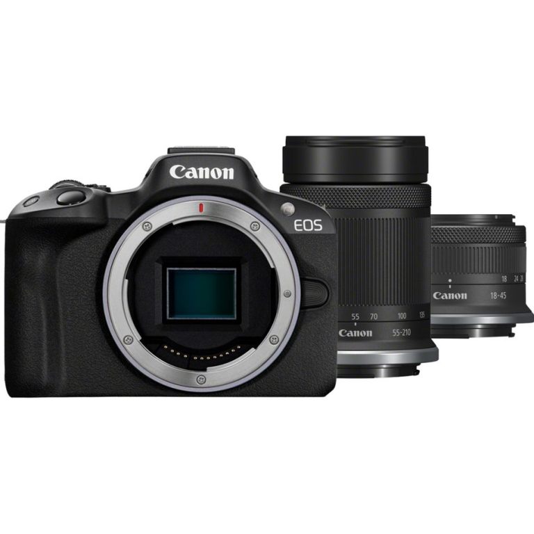 מצלמת מירורלס Canon R50 WH + RF-S 18-45 S