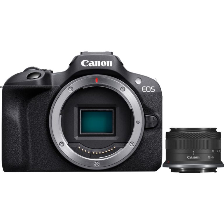 מצלמת מירורלס Canon R100 + RF 18-45 + RF 55-210