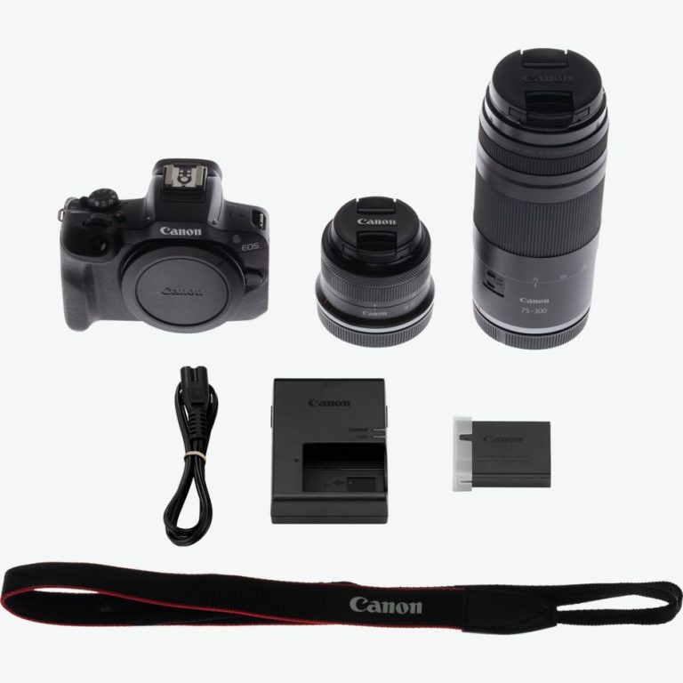 מצלמת מירורלס Canon R100 + RF-S 18-45 + RF 75-300