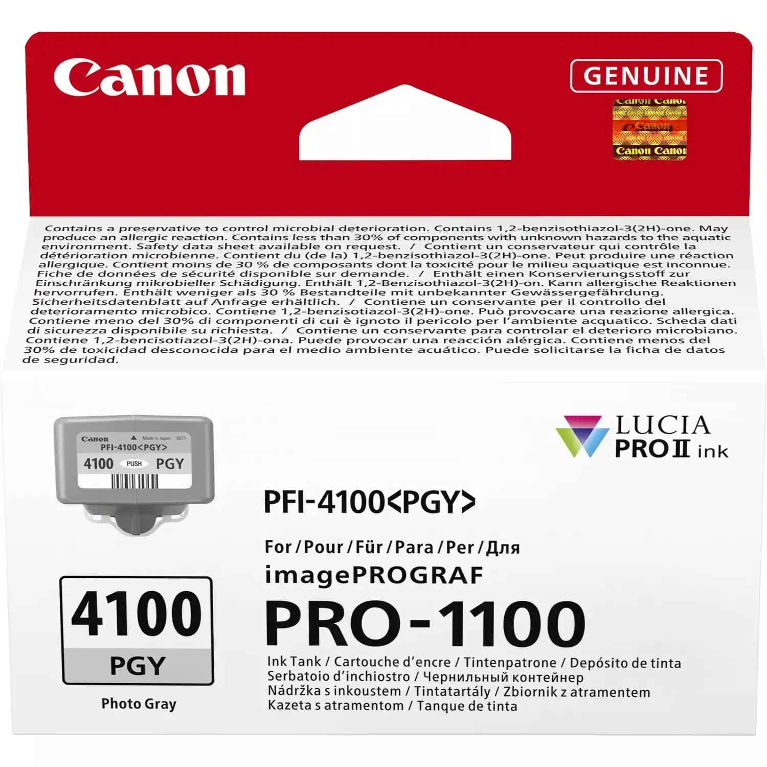 Canon PFI-4100PGY Photo Grey Ink Cartridge Canon PFI-4100PGY Photo Grey Ink Cartridge