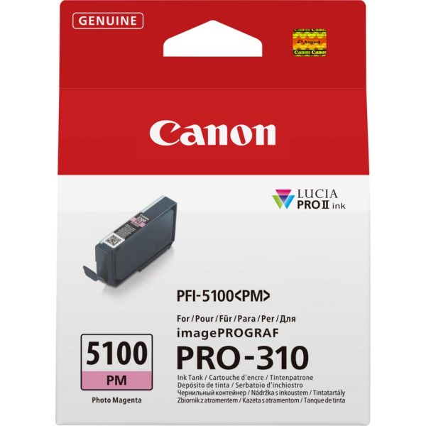 Canon PFI-5100PM Photo Magenta Ink Cartridge