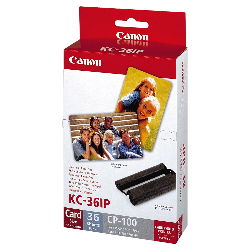 Canon KC-36IP Ink + Paper Set (36x credit card size prints)
