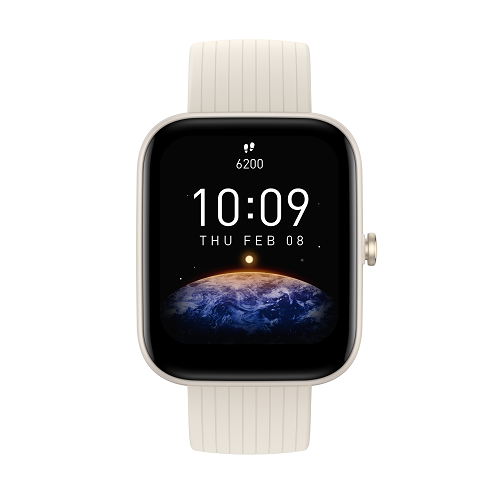 שעון חכם Amazfit דגם BIP 3 צבע Pro Cream