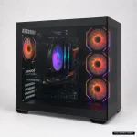 מחשב גיימינג Delta עם Intel Core i7-12700F וכרטיס מסך RTX 5060 8GB במארז שחור RGB