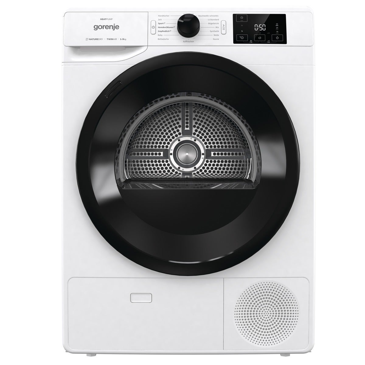 מייבש כביסה gorenje היט פאמפ 9 ק"ג דגם DNE92/GN